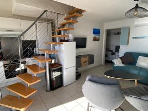 Port Leucate: Appartement T3 Duplex Climatisé, 6 Pers, Face à la Mer, Parking - FR-1-798-53