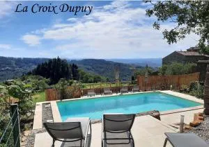 Komfortables Ardèche Haus Mit Panoramaausblick - Ailhon