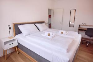 Design Apartment mit Kingsize-Betten & Balkon
