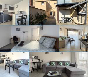 Maisons de vacances La brise marine apt rdc maison cour fermee parking et terrasse a 800 m plage Omaha beach avec table de ping pong proche Port en Bessin : photos des chambres