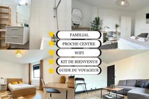 Appartements Saint Thierry spacieux 6 personnes proche centre : photos des chambres