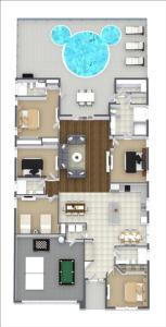 Cozy 5BR Near Disney Mickey Pool