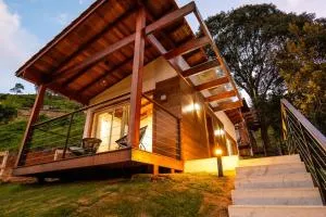 Recanto Águas Nascentes - chalé triplo - vista para as montanhas! - 卡帕拉