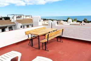 Calas atico con aire y barbacoa