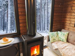 Borealis Village 2 with a Nature View, Fireplace, Sauna, Kitchen