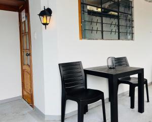 Tiny apartment in the city rooftop terrace