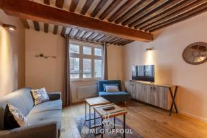 Appartements La Cachette de Lucie Heart of Honfleur 100m from the Port 2 Guests : photos des chambres