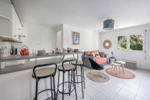 Appartement avec jardin à 300m de la plage, pour 4