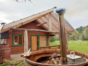 Los Coihues cabaña con tinaja e hidromasaje - Riñinahue
