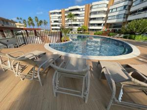 Casas de Geo- Apart-Hotel Cobertura em Vilas do Atlântico - Pé na Areia