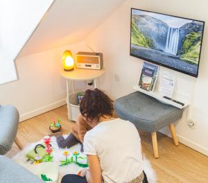 Appartements Le Perchoir, avec parking, face aux Thermes : photos des chambres