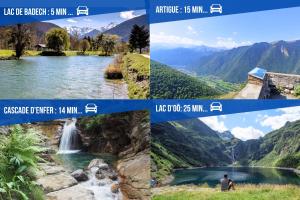 Appartements Le Perchoir, avec parking, face aux Thermes : photos des chambres