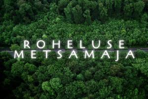 Roheluse metsamaja with hot tub and sauna