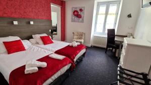 Hotels Hotel Logis Au Moyne de Saire : Chambre Lits Jumeaux