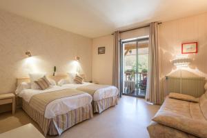 Hotels L'Auberge Campagnarde : Chambre Lits Jumeaux avec Balcon