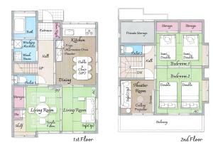 Japanese style Pvt Accom Max6ppl 3BR 100sqm 月下Gecca