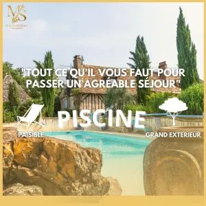 Sejour grand format, 23 couchages et grande piscine - Saint-Géry