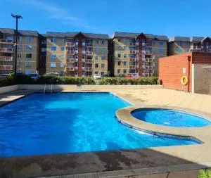 Hermoso Departamento Condominio Nueva Lafquen uno Equipado - Voipire