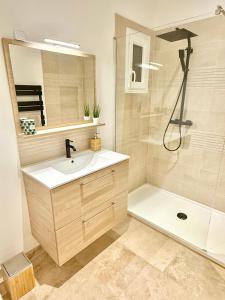 T3 6 personnes de 60m2 au coeur de ville, terrasse et parking gratuit