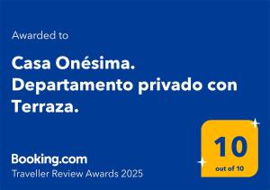 Casa Onésima. Departamento privado con Terraza.
