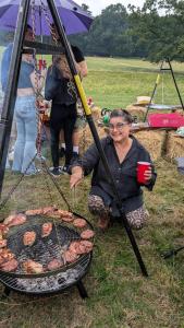 Hertford belltent farm stay riverside firepit bbq