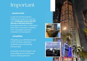 Condo in Makati with Fast WiFi, Free Pool, Netflix and Own Balcony