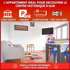 Je jazz les couleurs à Albi - Centre Unesco - Parking - Climatisation - Animaux acceptés