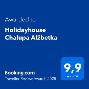 Holidayhouse Chalupa Alžbetka