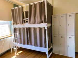 Bed in 10-Bed Mixed Dorm Shared Bathroom room in Safestay Bratislava