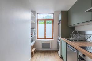 Maisonette 2 chambres avec cour, proche tram