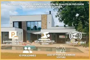 Villa Soléa - Villa avec Jardin et piscine - Proche Parcs et Golf - BOD