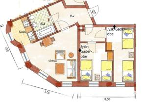 Gablenz-Apartment IV - 2 Schlafzimmer 2OG mitte ideal für Familie,4 Einzelbetten