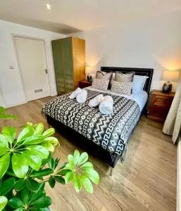 Modern Flat overlooking High St - Knights Enham