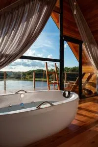 Cabana Água - Cabanas Recanto do Lago - Nova Palmira