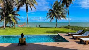 Casa Waua | PÉ NA AREIA, rooftop, borda infinita