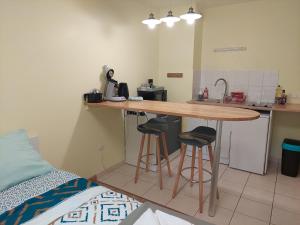 Appartements Bonvallet - Studio paisible et chaleureux avec balcon : photos des chambres