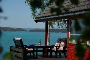 Koselig feriehus ved fjorden med panorama utsikt - Årdal