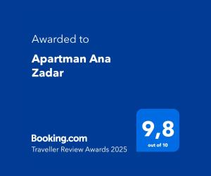 Apartman Ana Zadar - FAMILY FRIENDLY APARTMENT