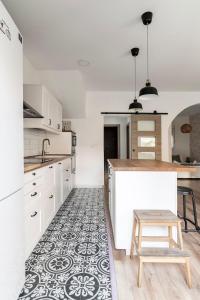 Apartment with a large patio