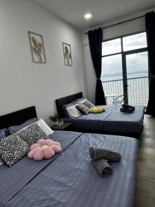 9人2房海景套房 Seaview 2bedroom 9 pax bay suite near kk town by Gc
