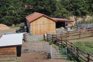 Chalets Auvergne, Chalet cinq etoiles en fuste, 6 personnes avec spa, campagne et chevaux : photos des chambres