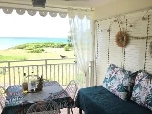 studio Au Paradis vue mer dans village de vacances à Saint Anne - Courcelles