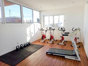 Wide Studio with Sunny Balcony Pool Gym Steps 2 Beach