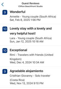 Clifton Beachfront Studio-Walk To The Beach