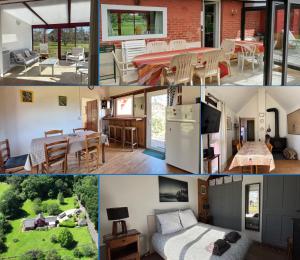 Maisons de vacances Maison de campagne lumineuse spacieuse dans impasse au calme a proximite d'un chateau deux verandas grand jardin cabane pour velos, pres Port en Bessin et Bayeux, proche plages du debarquement : photos des chambres