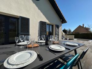 La maison des vignes 3chambres jardin proche Reims