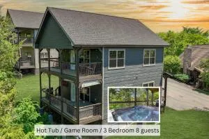 New Cabin With Mountain Views Hot Tub And Game Room - Boyds Creek