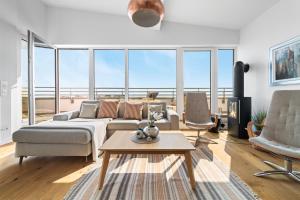 Ocean Queen- Penthouse, Balkon, Ostseeblick, Kamin