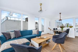5 Beaufort - Wasserhaus, Meerblick, Sauna, Dachterrasse, Bootsanleger, Strandkorb