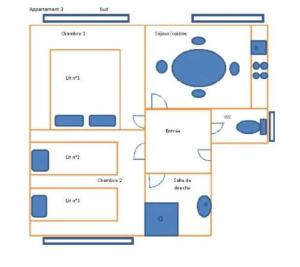 Appartements Appartement 3 etoiles - Parc aquatique - eeeaaf : photos des chambres